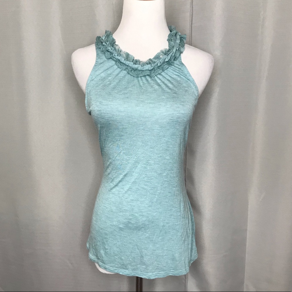 Banana Republic Ruffle Neck Tank - Picture 3 of 9